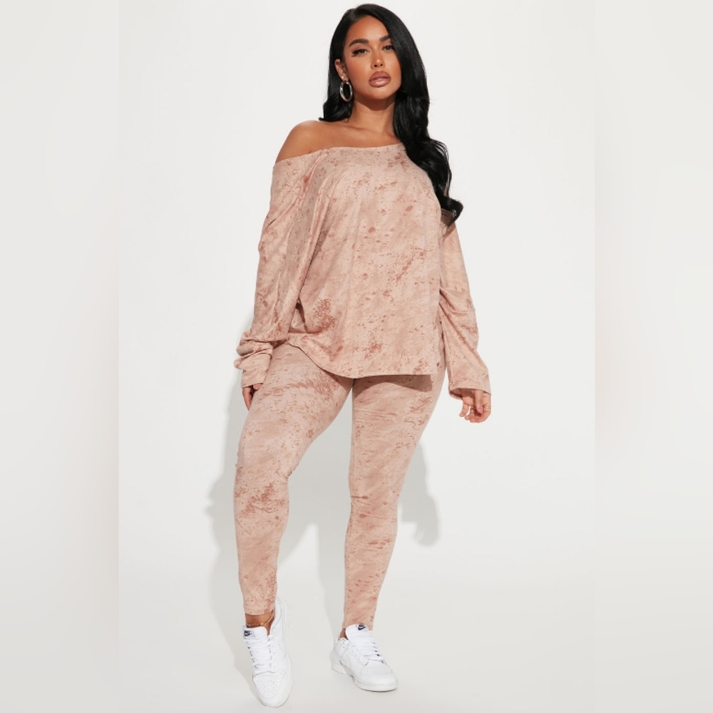 Chelsea Twist Back Legging Set - Taupe XL